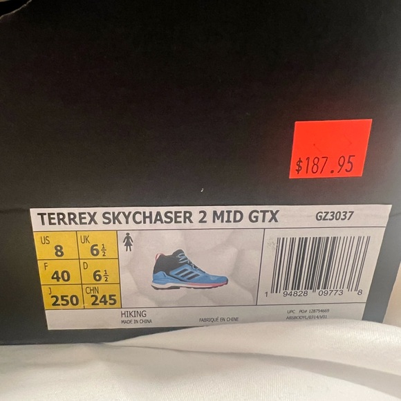 Adidas Terrex Skychaser 2 Blue and Black Shoes - Picture 5 of 12